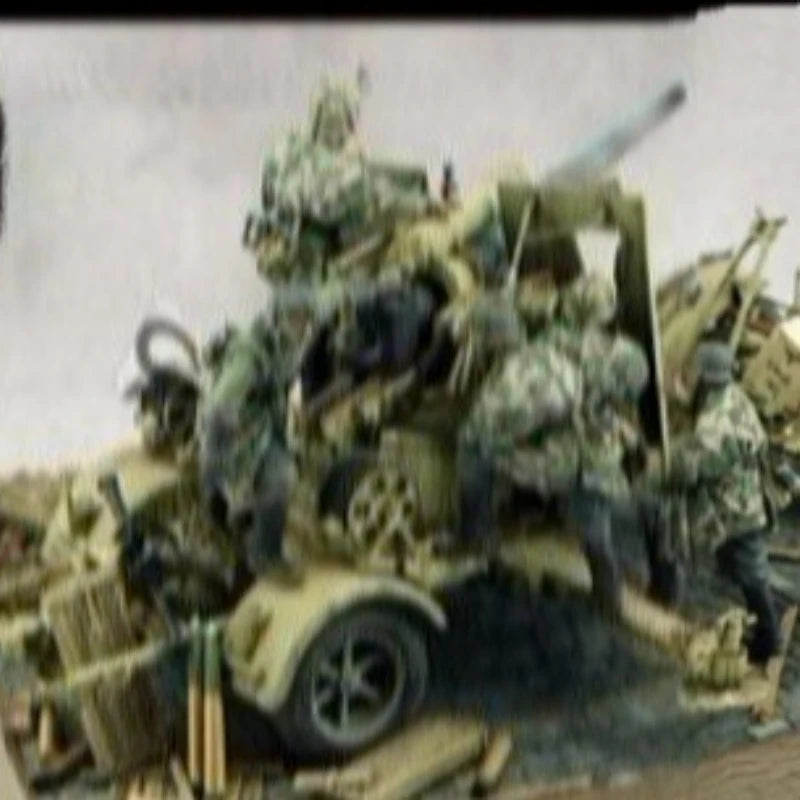 WWII German AA Gun Crew 37mm Flak 1/35 Resin Figure Kit - resin model view 3