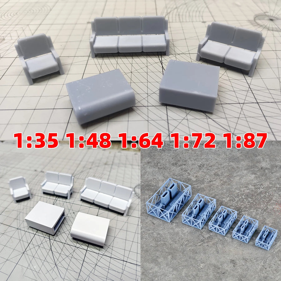 1/87 Military Supply Crate with Canvas Rolls Resin Diorama Accessory Kit - resin model view 2