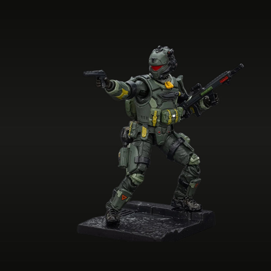 Sci-Fi Female Tactical Operator Dual Weapons 1/25 Resin Figure Kit - unpainted resin model kit