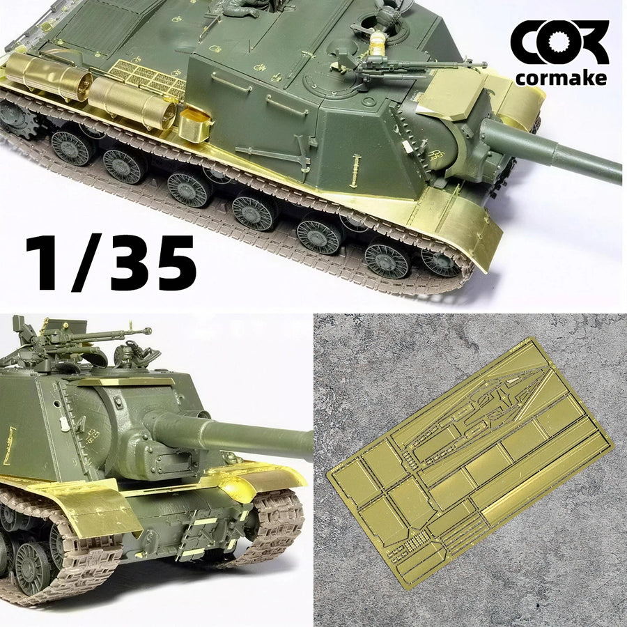 1/35 Photo Eatch PE Scale Model Kit Material Metal ISU-122/152 Tank Fender Modified Parts Part Accessory Models