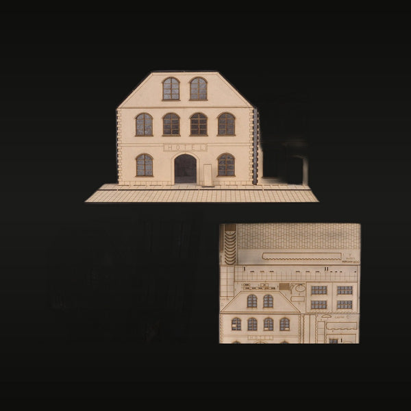 European Street Building Complex 1/72 Resin Diorama Kit