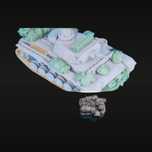 1/72 Tank Supply Resin Model Kit - Unassembled Stowage Set