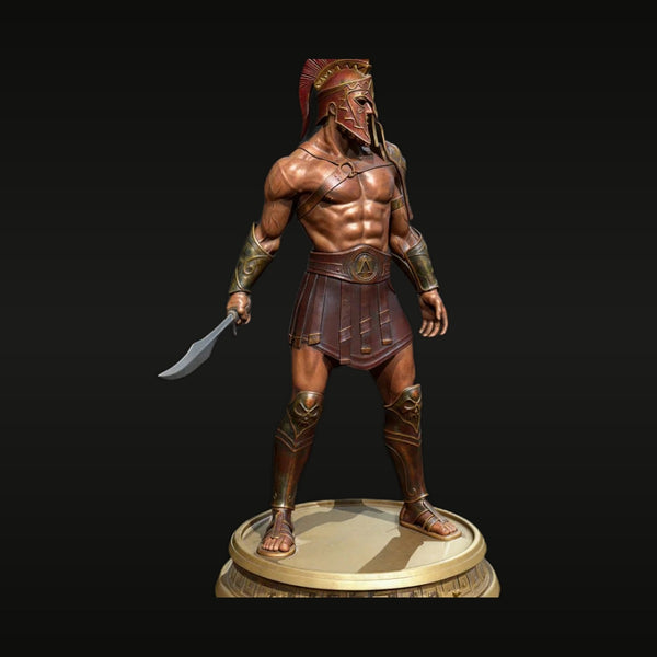 Ancient Greek Spartan Warrior 55mm Resin Figure Kit