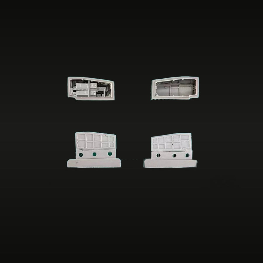 1/48 Aircraft Fuselage Section Set with Windows Resin Model Kit - unpainted resin model kit
