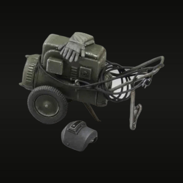 WWII Mobile Field Welding Machine Wheeled 1/35 Resin Kit