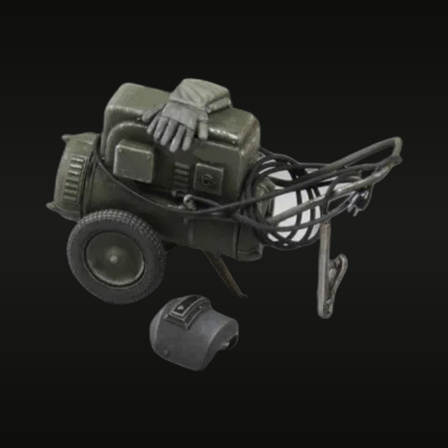 WWII Mobile Field Welding Machine Wheeled 1/35 Resin Kit - unpainted resin model kit