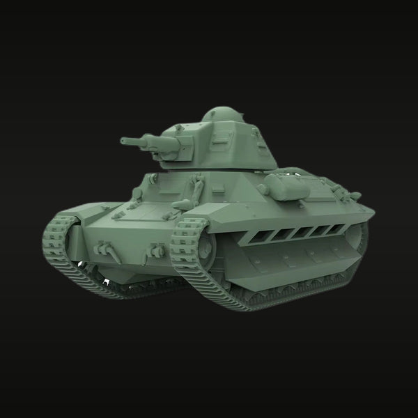 WWII French Medium Tank (SOMUA S35/Hotchkiss) 1/200 Resin Vehicle Kit