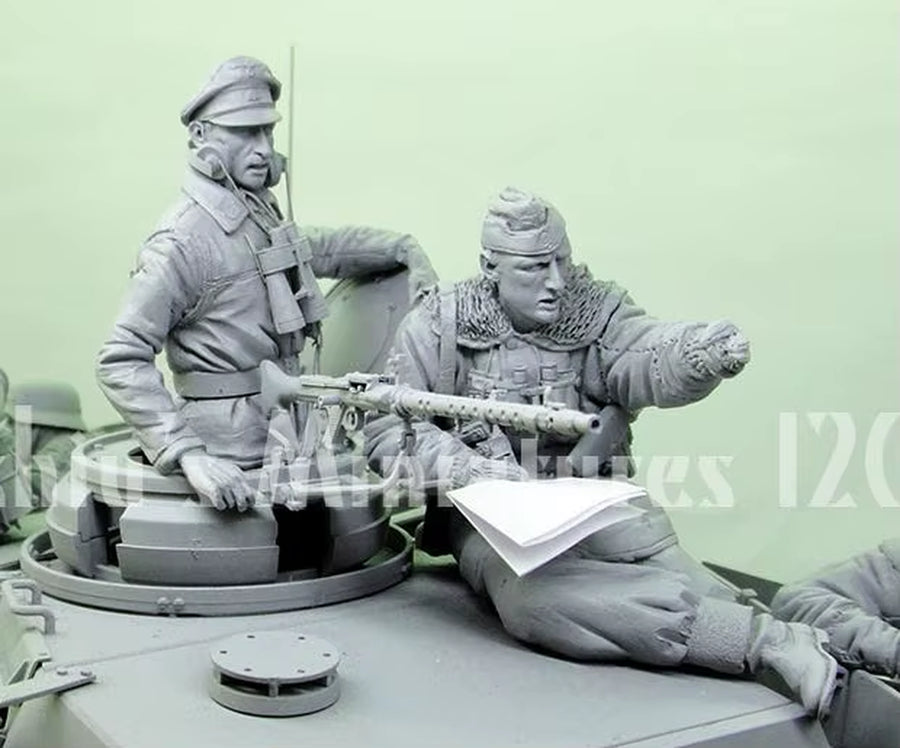 1/16 Resin Model Figure Gk，German Soldier , Unassembled and Unpainted Kit
