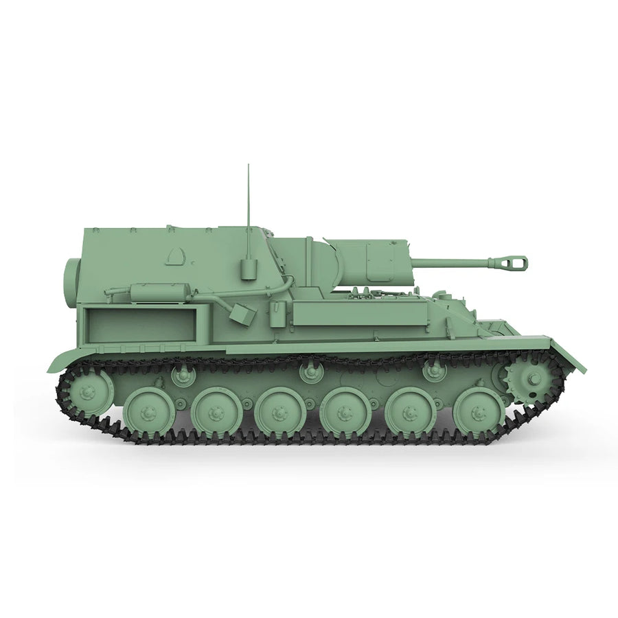 WWII Soviet SU-85B Self-Propelled Gun 1/56 Resin Vehicle Kit - resin model view 4
