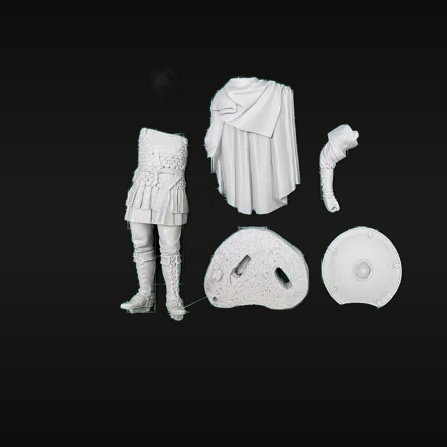 Ancient Roman Infantry Officer Segmented Armor Resin Figure Kit - unpainted resin model kit