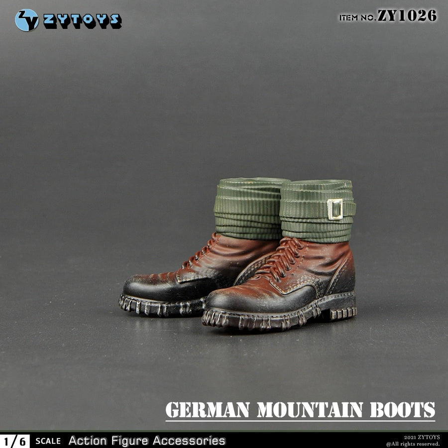 ZYTOYS ZY1024 ZY1028 ZY1034 1/6 WWII Military Boots Shoes Accessory Model Fit 12'' Male Soldier Action Figure Body Dolls Toy