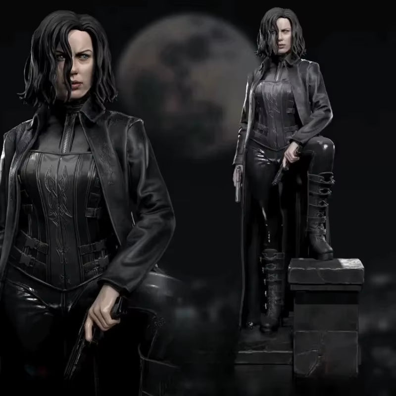 Modern Female Tactical Operator with Pistol 1/24 Resin Figure Kit - unpainted resin model kit