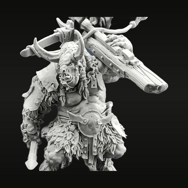Fantasy Minotaur Warrior with Crossbow 55mm Resin Bust Kit