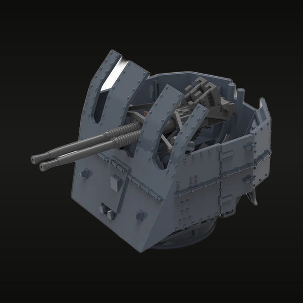 WWII Royal Navy Bofors Twin 40mm AA Gun Mount 1/200 Resin Kit