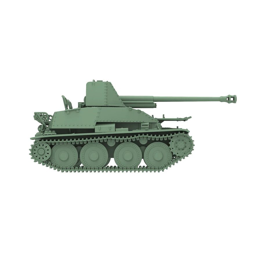 WWII German Panzer 38(t) Light Tank 1/87 Resin Vehicle Kit - resin model view 4