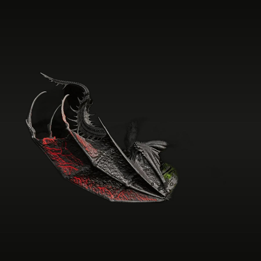 Dragon with Red Wings 85mm Resin Figure Kit - unpainted resin model kit