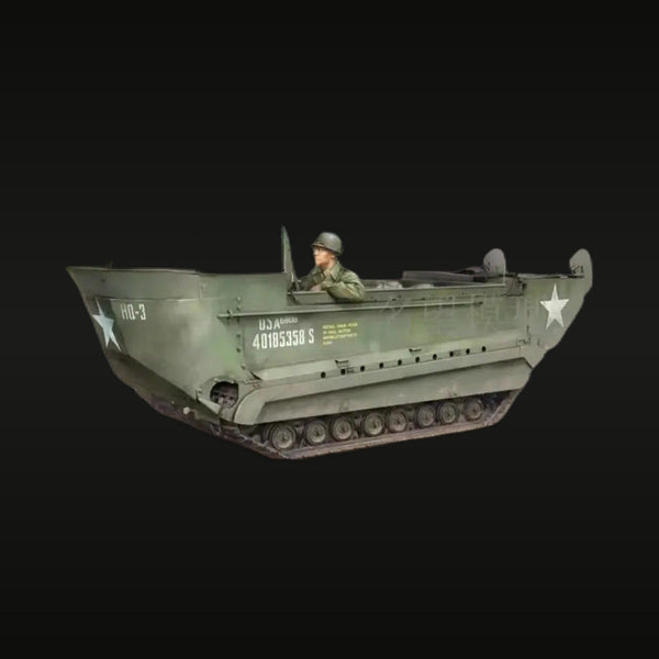 WWII US Army LVT-4 Buffalo Amphibious Vehicle 1/35 Resin Vehicle Kit