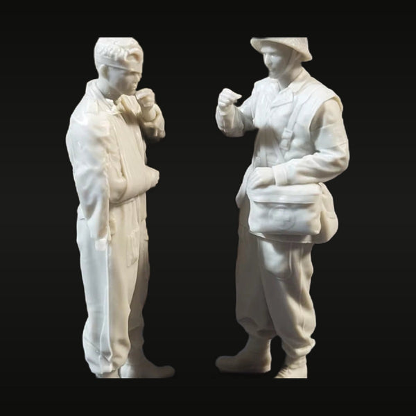 WWII British Army Paramedic & Soldier Set 1/35 Resin Figure Kit