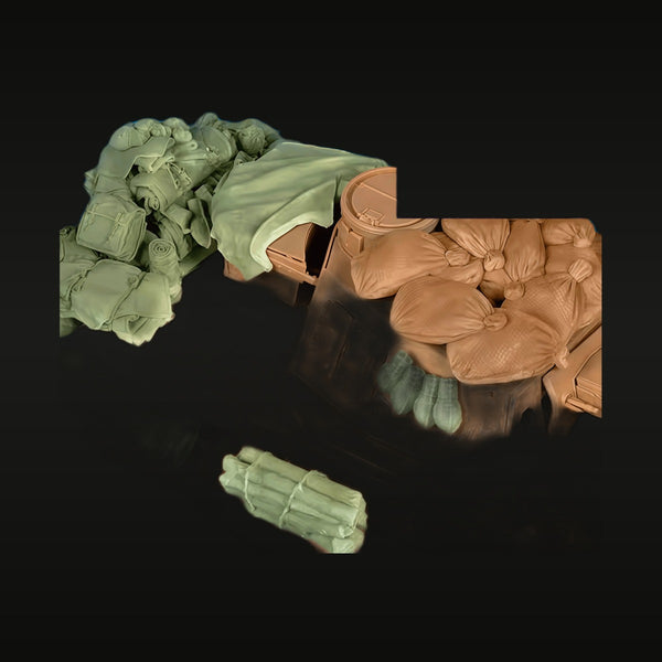 WWII Military Figures and Tank Crew Accessories 1/35 Resin Kit