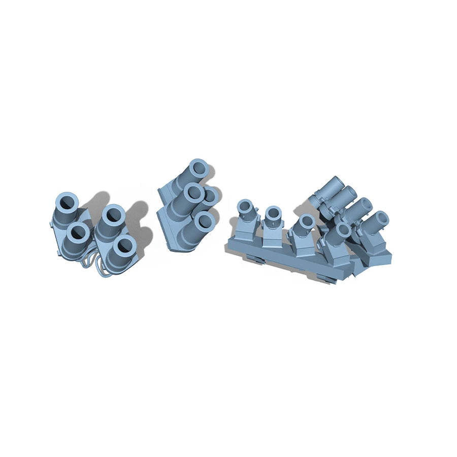 Soviet T-55 Smoke Grenade Launchers 1/72 Resin Kit - resin model view 2