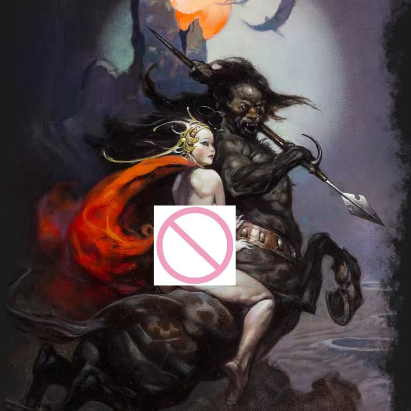 Fantasy Female Centaur Warrior with Spear 1/24 Resin Figure Kit - resin model view 3