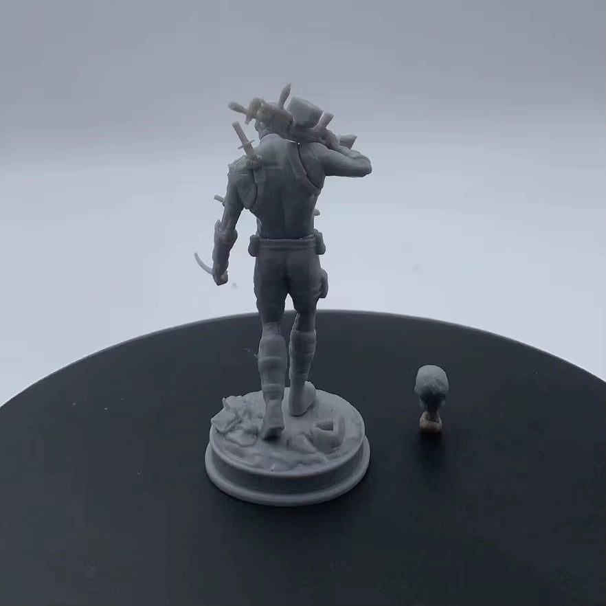 Anime Character Resin Model 1/24 Scale Full Height 67Mm Sci-Fi Death Warrior Toy Hobby Unassembled and Unpainted Free Shipping