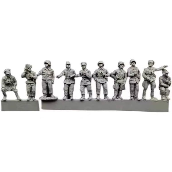 Modern Military Soldier 10-Figure Set 1/72 Scale Resin Kit