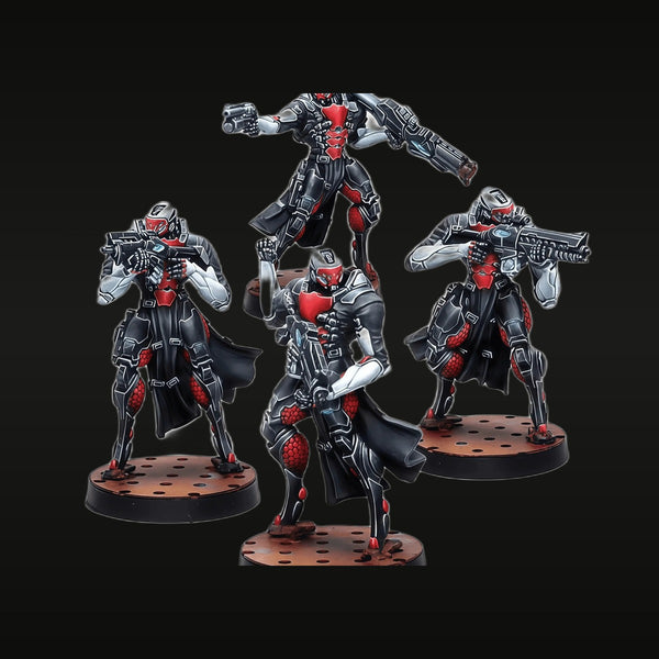 Sci-Fi Female Cyberpunk Warriors Set of 4 38mm Resin Figure Kit