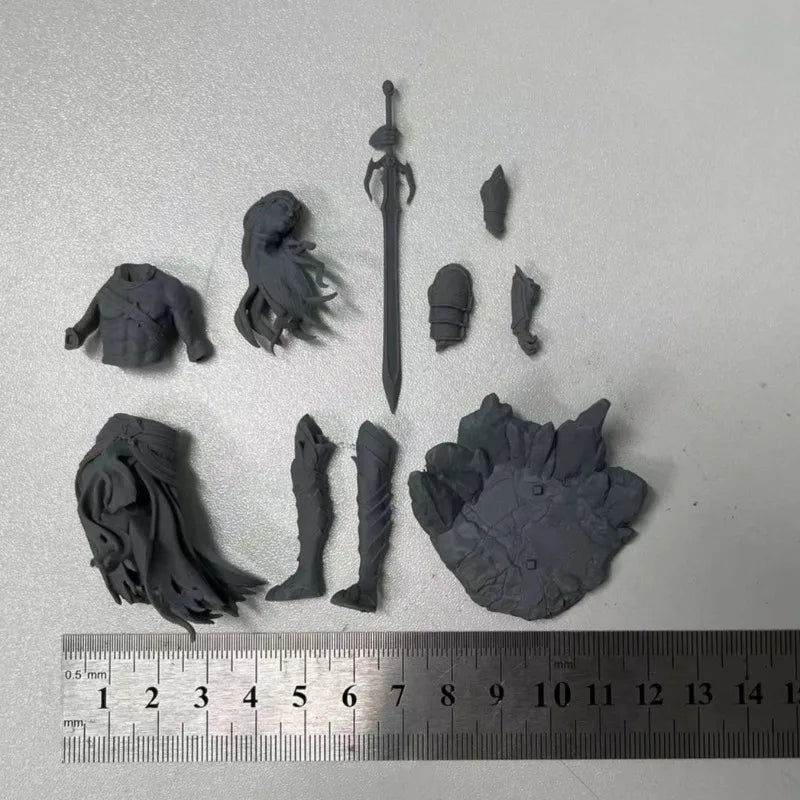 1/24 Scale Resin Soldier Figure Assembly Model Kit Warrior Elric of Melnibone Miniature Toy Unassembled and Unpainted