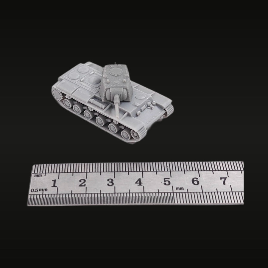 Soviet KV-2 Heavy Tank 1/100 Resin Vehicle Kit - unpainted resin model kit