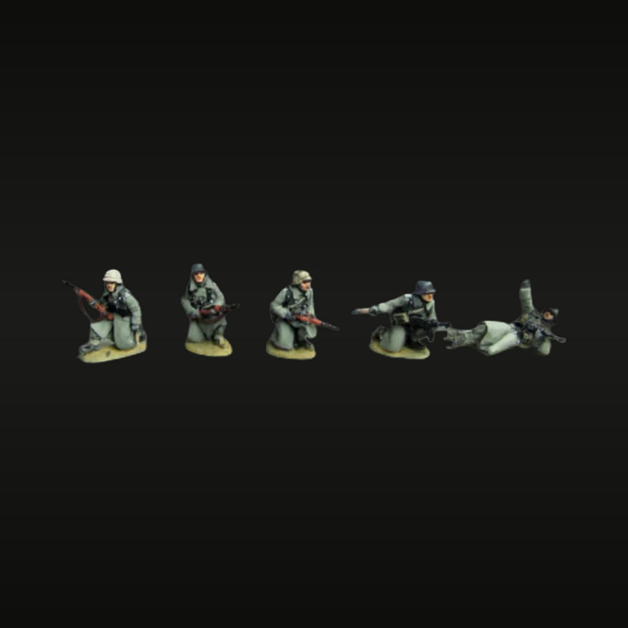 WWII British Infantry Squad 5-Figure Set 28mm Resin Wargaming Kit - unpainted resin model kit