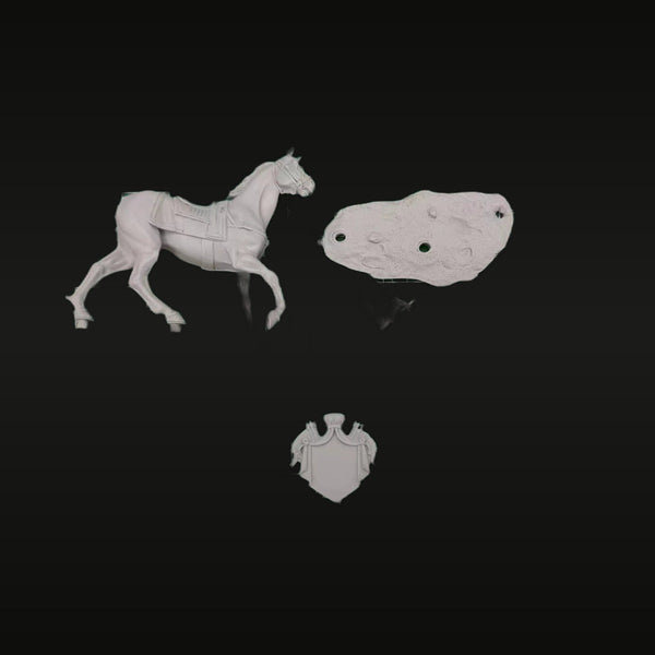 Napoleonic French Cavalry Horse with Saddle Tack 1/32 Resin Kit