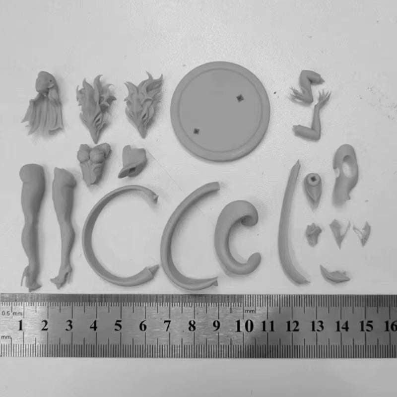 1/24 75Mm Game Character Resin Figure Assembly Model Kit Hobby GK Witch Efflin Unassembled and Unpainted Free Shipping