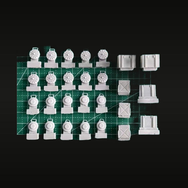 WWII German S-Mine & Teller Mine Set 1/35 Resin Diorama Accessory Kit