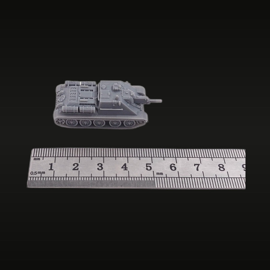 WWII Soviet SU-122 Self-Propelled Gun 1/144 Resin Vehicle Kit - unpainted resin model kit
