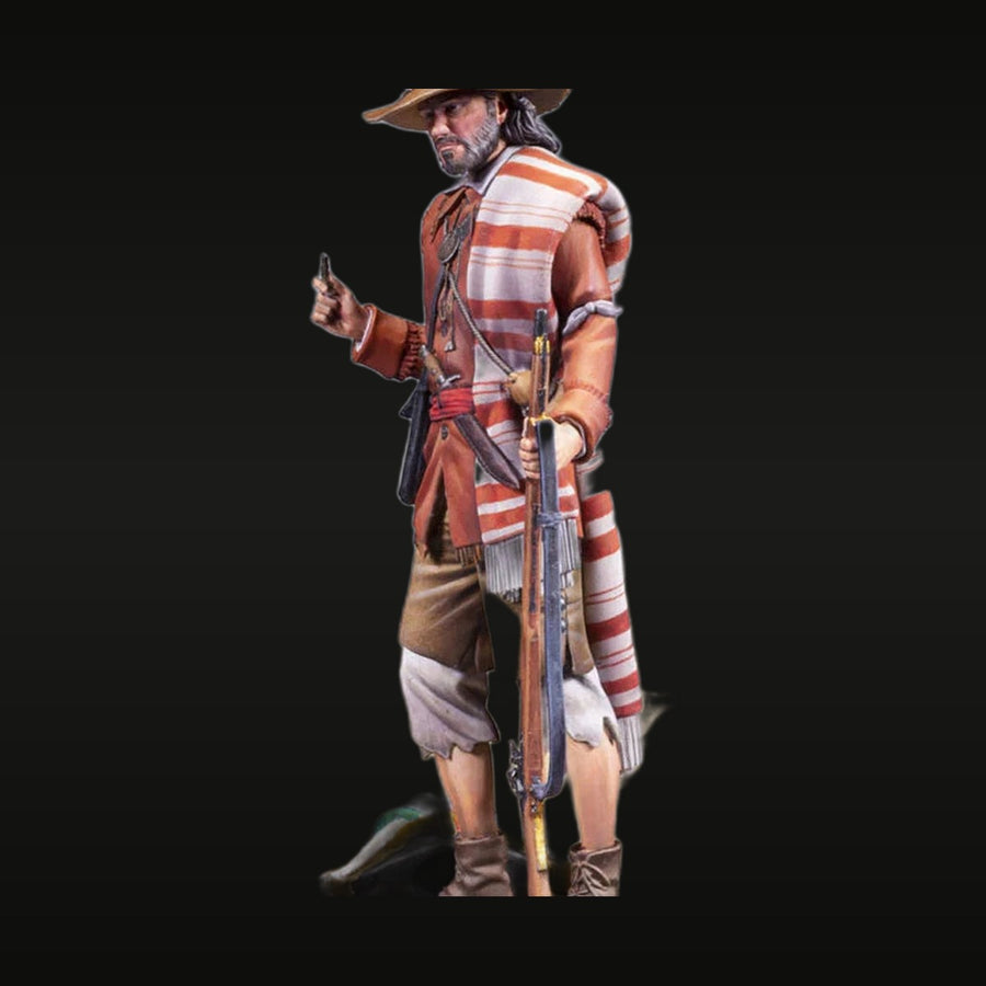 Wild West Frontiersman with Rifle 1/24 Resin Figure Kit - unpainted resin model kit