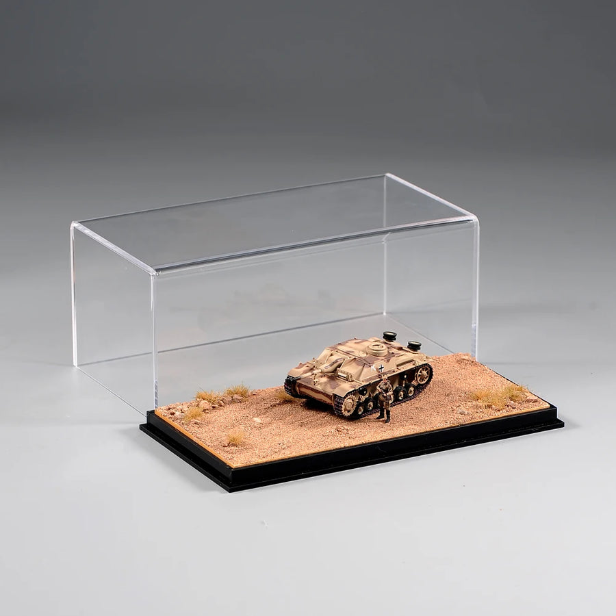 Desert Terrain Diorama Platform 1/64 Scale Resin Display Case - resin model view 3
