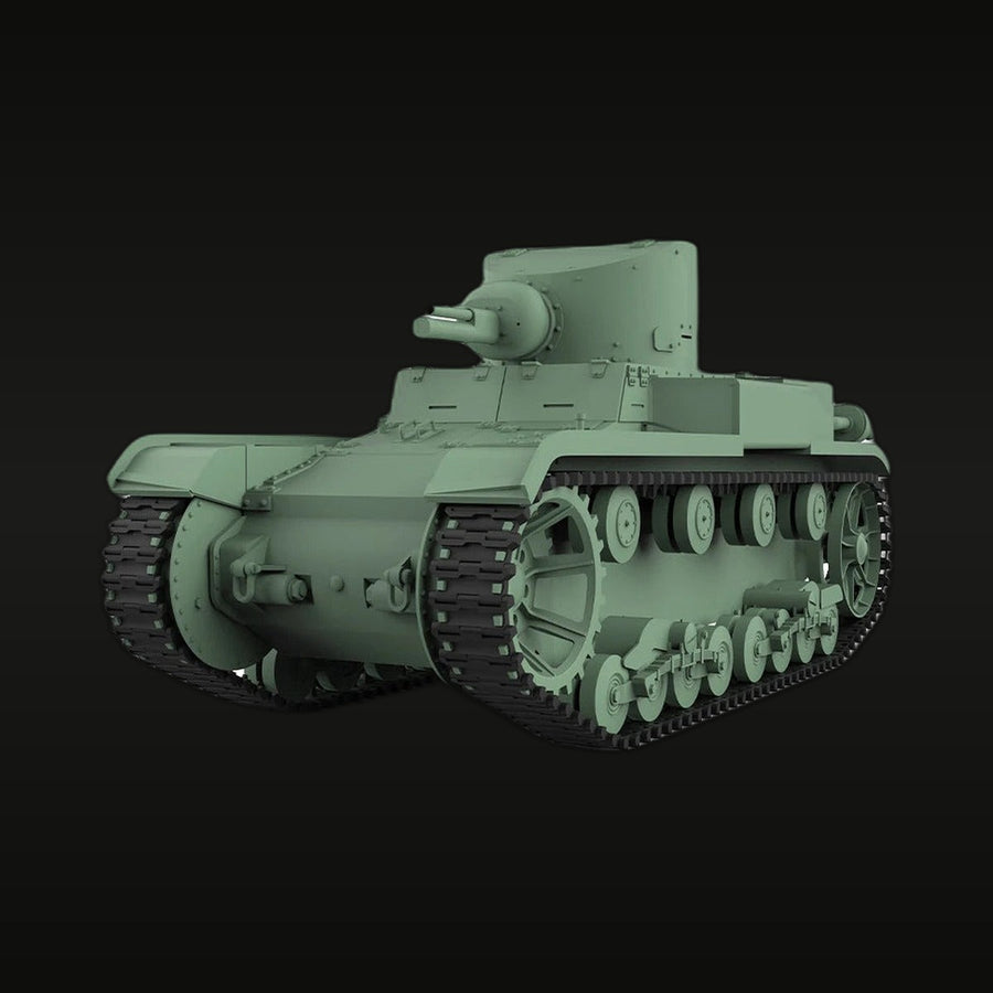 WWII Soviet T-26 Light Tank 1/56 Resin Tank Kit - unpainted resin model kit