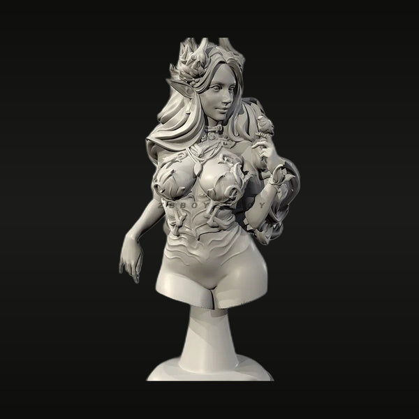 Fantasy Female Warrior Paladin 75mm Resin Bust Kit