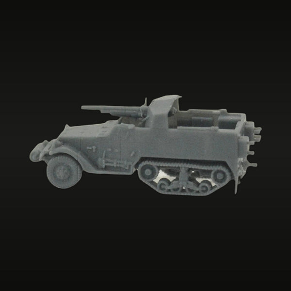 WWII US M3 Halftrack with Quad .50 Cal Mount 1/48 Resin Vehicle Kit