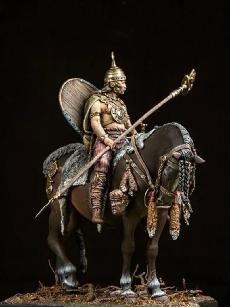 Ancient Greek Hellenistic Commander on War Elephant 75mm Resin Figure Kit - resin model view 2