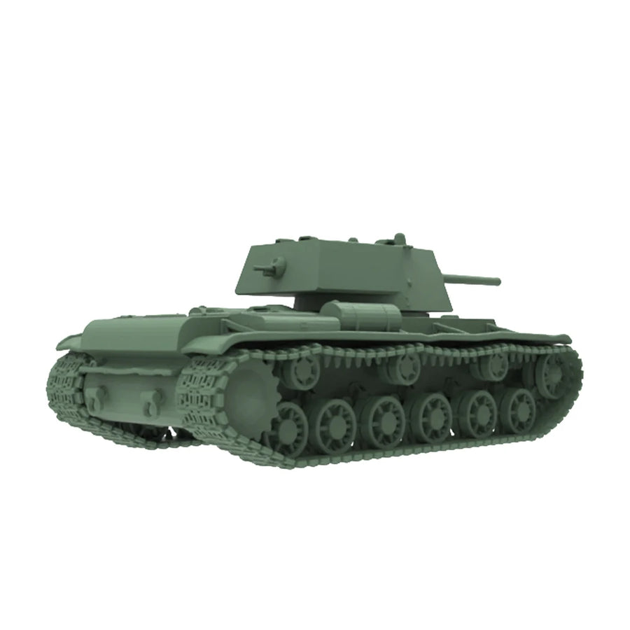 1/220 1/160 1/87 MRY-SFW SS858 Railway Military Model Kit Soviet Kv-1(Zis-5) Medium Tank