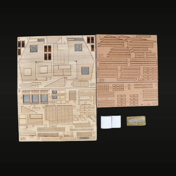 Wooden Motor Home Trailer Building Kit 1/24 Scale Resin Diorama