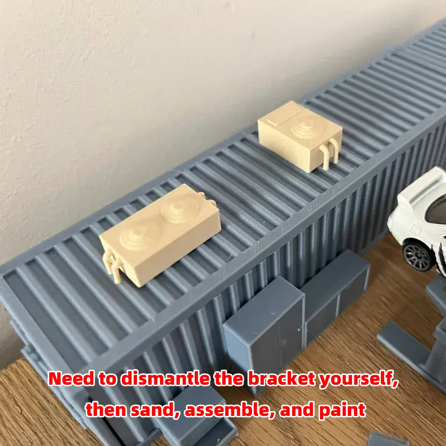 Air Conditioner Central Air Conditioning Air Cooler for House Factory Shop Sand Table Diorama Scale Model Kit 1/35/48/64/72/87