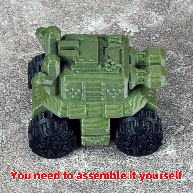 Assembly Scale Set Static Plastic Military Armored Vehicles Tank 3Pcs
