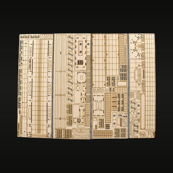 Naval Carrier Ship Photo-Etched Brass Detail Set 1/700 Resin Ship Kit