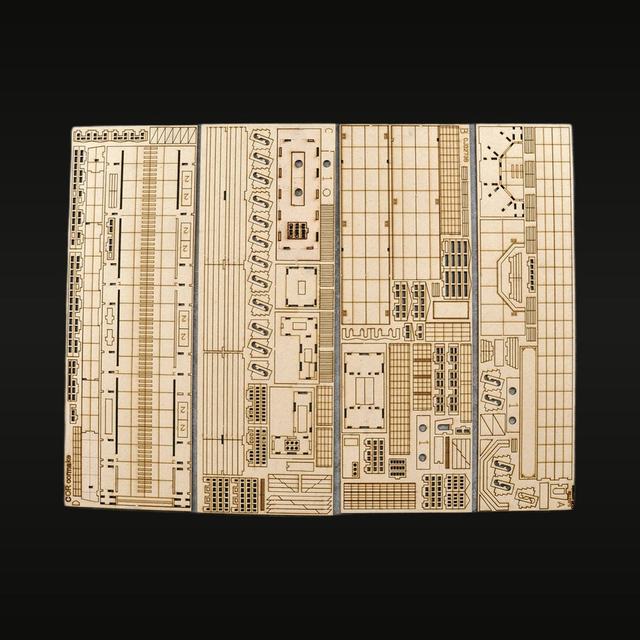 Naval Carrier Ship Photo-Etched Brass Detail Set 1/700 Resin Ship Kit - unpainted resin model kit