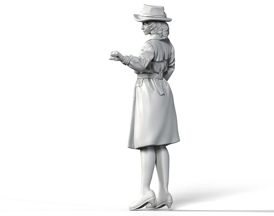 1/35 Resin Model Figure Gk，Female Role， Unassembled and Unpainted Kit