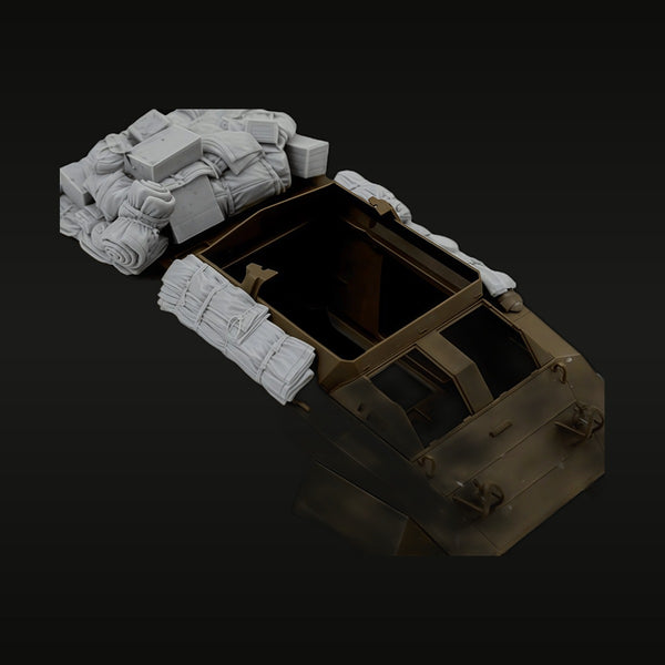 Modern Military Light Truck with Cargo Stowage 1/35 Resin Diorama Kit