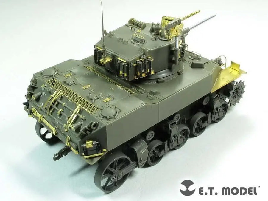 WWII US M5A1 Light Tank Photoetch Detail Set 1/35 Resin Accessory Kit - resin model view 3